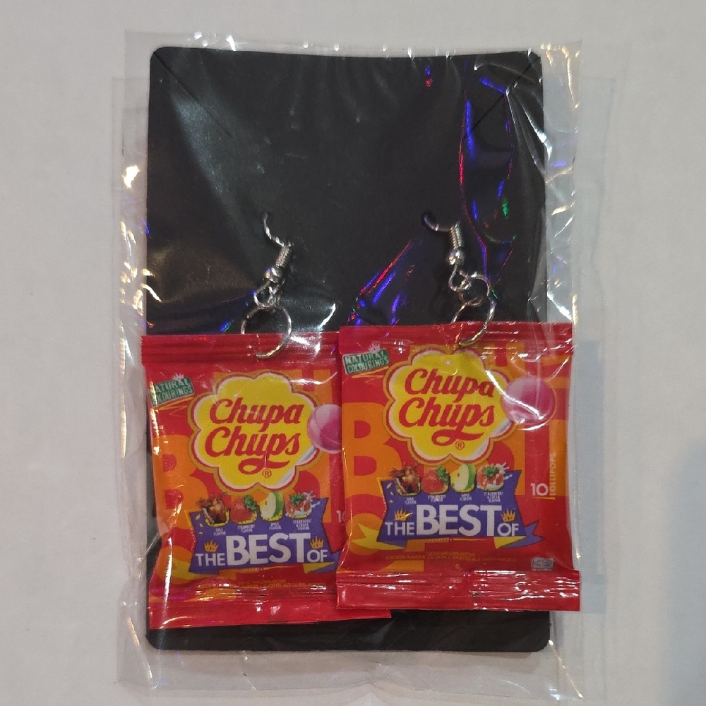 Chupa Chups Red Earrings